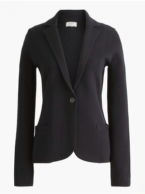 J.Crew Factory Black Schoolboy Sweater Blazer XS - Like New